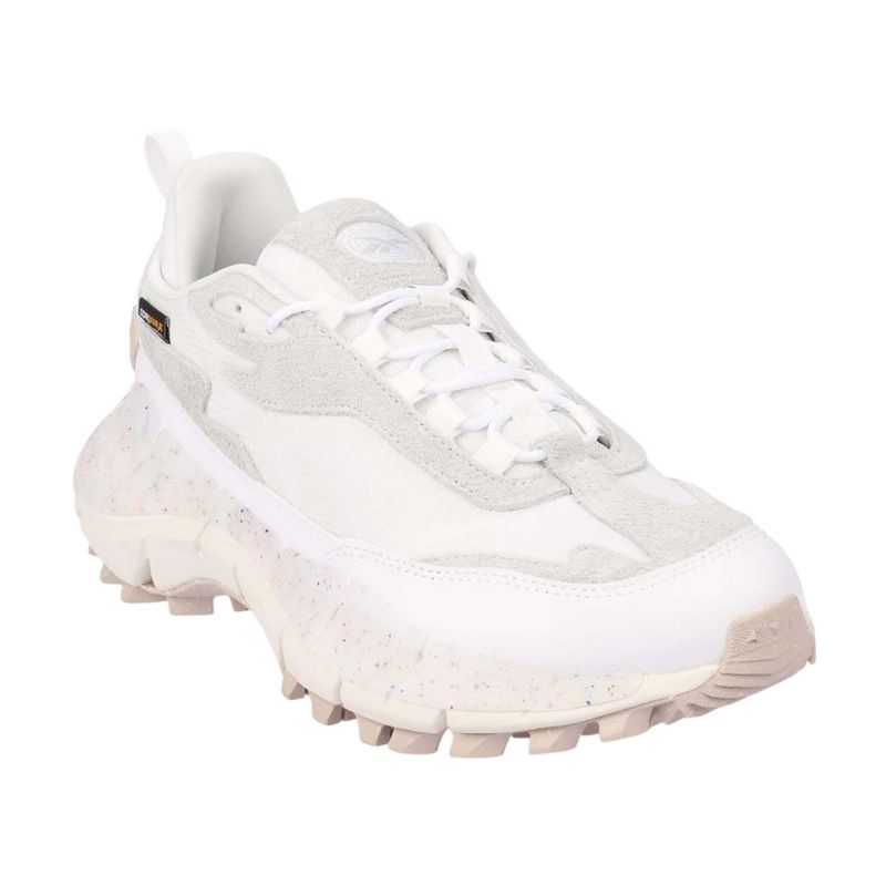 Reebok Mens Zig Kinetica 2.5 Edge Suede Sneakers / White